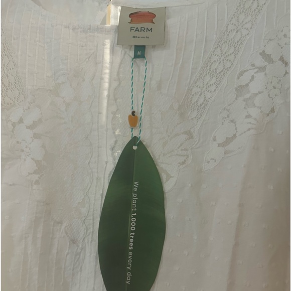 Farm Rio Off-White Ruffle Blouse - Picture 2 of 6